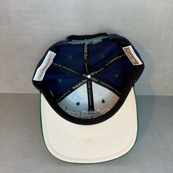 Mitchell & Ness | Dallas Mavericks Throwback Logo SnapBack Hat - Navy - Picture 5 of 6